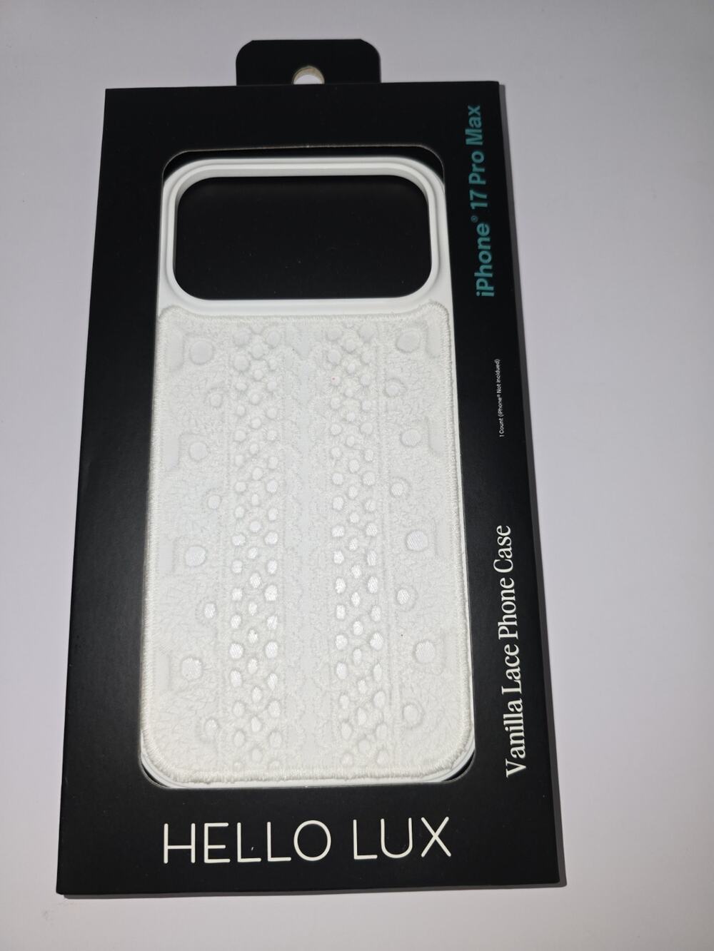 iphone 17 pro max hello lux case White Vanilla Lace Phone Case s2